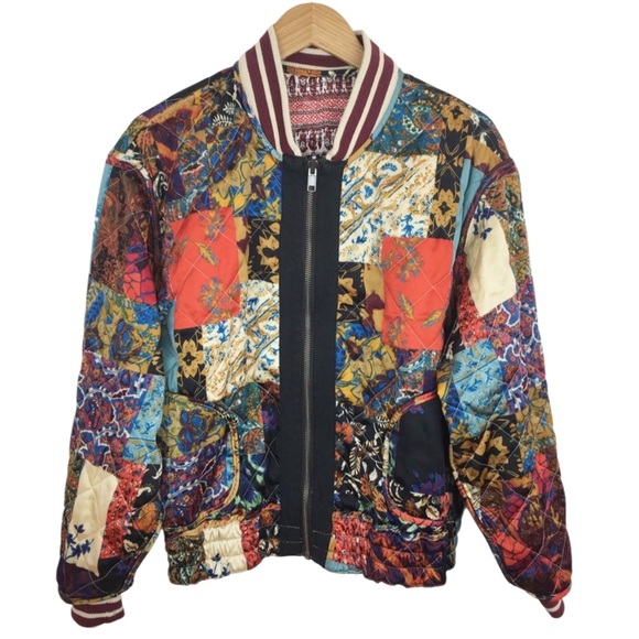 Free People Pandora Reversible Quilted Jacket Size S - Picture 2 of 6